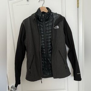 North Face Jacket with Exterior Rain Shell